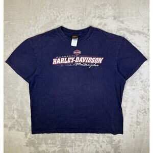Vintage Harley Davidson Motorcycles Graphic T-Shirt Alamo City Texas Western 2XL